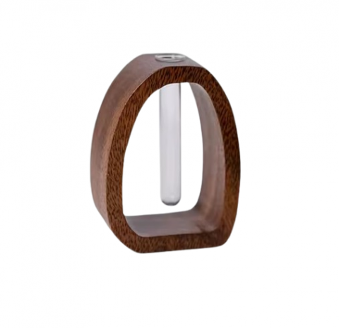 Decoratiuni - Vază Decorativă pentru Birou EVNC - Wood Flower, din Lemn Natural
