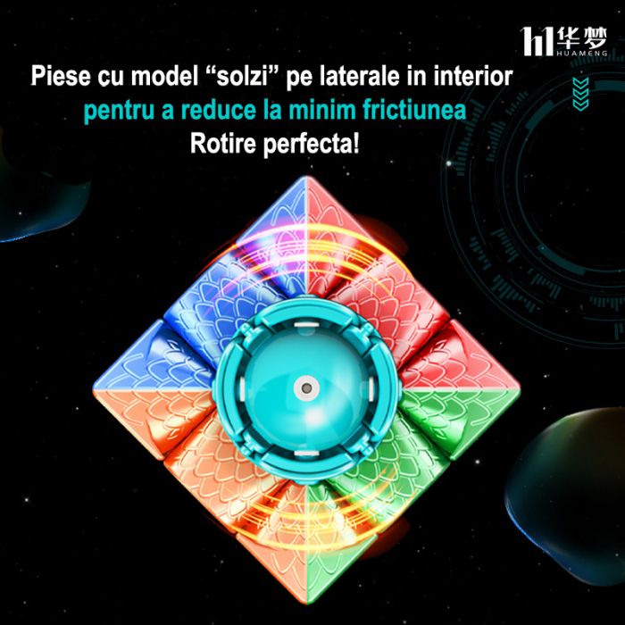 Cub Rubik profesional MoYu HuaMeng YS3M 3x3 Magnetic Speed Cube 2025 [23]