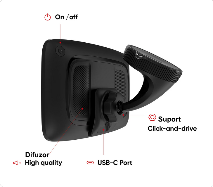 Sistem de navigatie GPS TomTom Go Superior 7 inch, Model 2025, Harta completa a lumii, Autoturism, Microbuz, Actualizari prin Wi-Fi gratuite pe viata, Comenzi Vocale, Live Traffic, Camere radar, Visua [4]