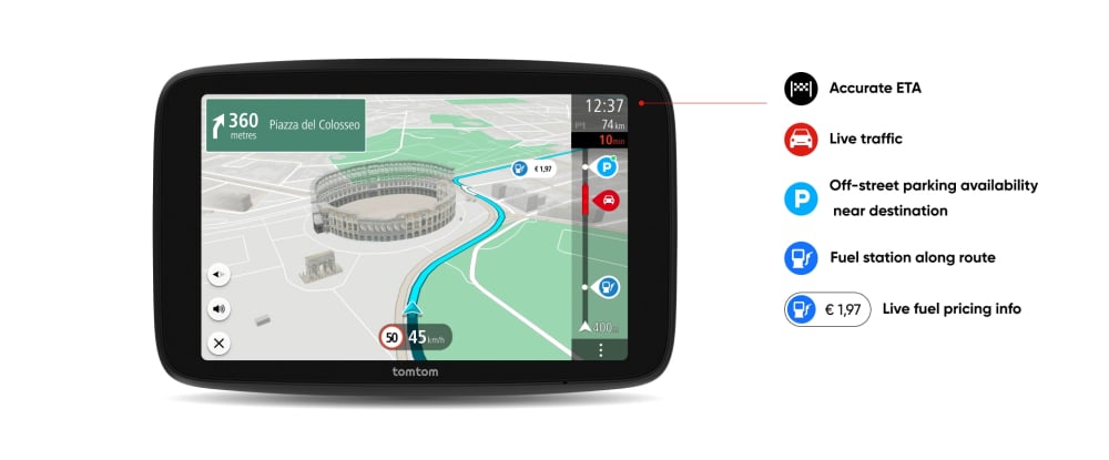Sistem de navigatie GPS TomTom Go Superior 7 inch, Model 2025, Harta completa a lumii, Autoturism, Microbuz, Actualizari prin Wi-Fi gratuite pe viata, Comenzi Vocale, Live Traffic, Camere radar, Visua [21]