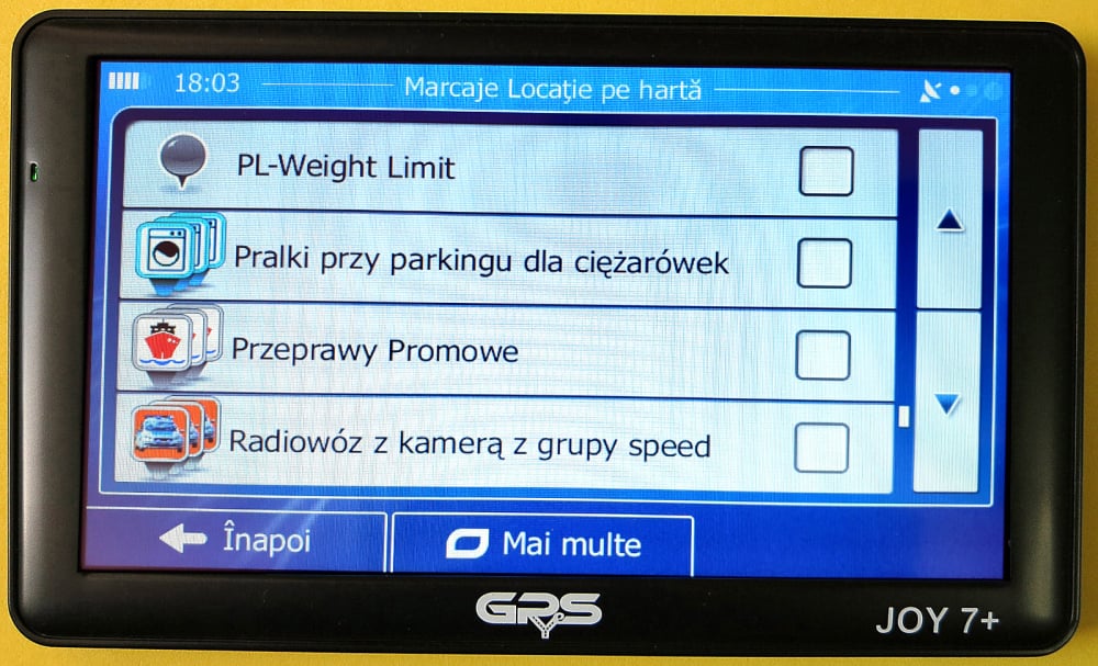 GPS Auto GPyeS JOY 7+ 7 inch cu Harti Europa 2025 Truck si Bluetooth [8]