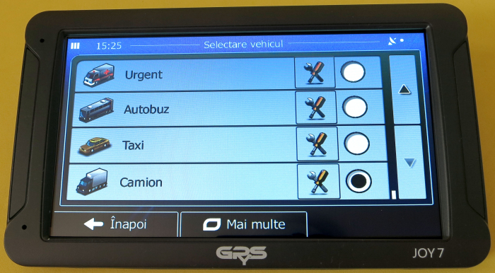 GPS profesional GPyeS JOY 7 7 inch pentru camioane și autoturisme, hărți Europa 2025 [25]