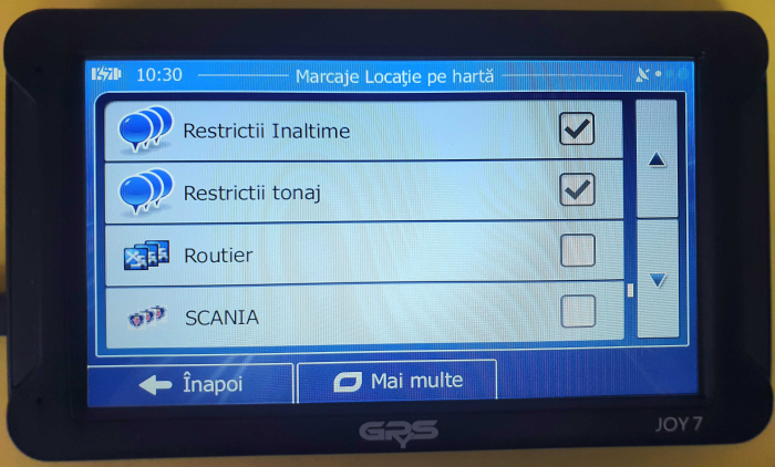 GPS profesional GPyeS JOY 7 7 inch pentru camioane și autoturisme, hărți Europa 2025 [38]