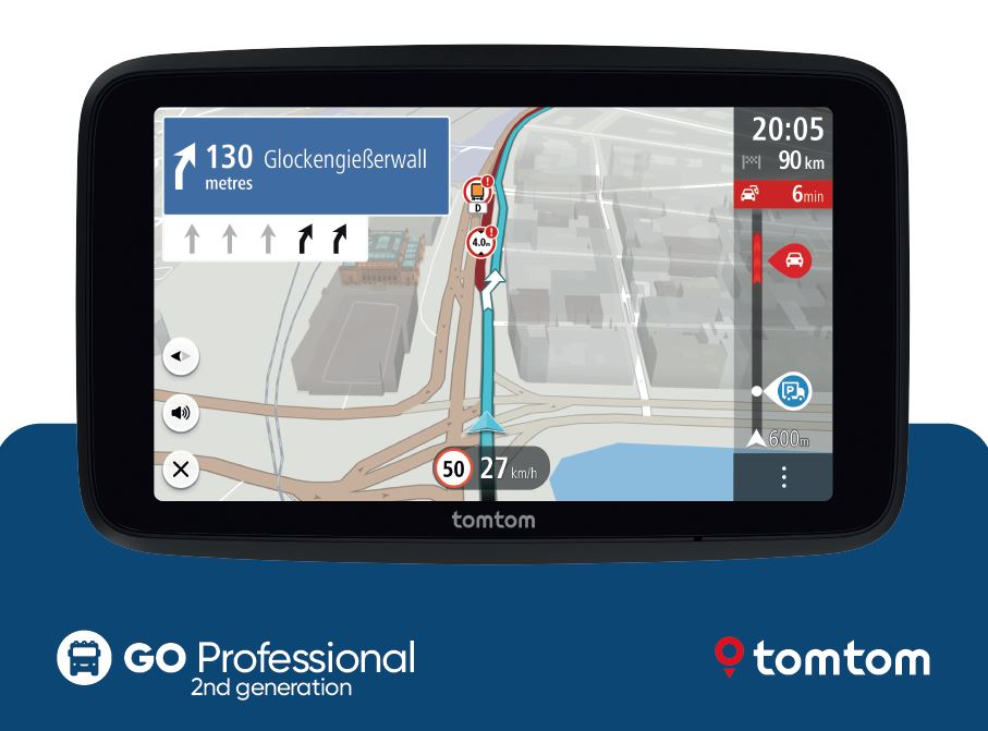 TomTom Go Professional 2nd generation 2026 Sistem profesional de navigatie GPS, 6 inch, Harta Europa Full Truck, Camion, Autocar, Microbuz, Autoturism, Actualizari prin Wi-Fi, Live Traffic, ADR, Camer [2]