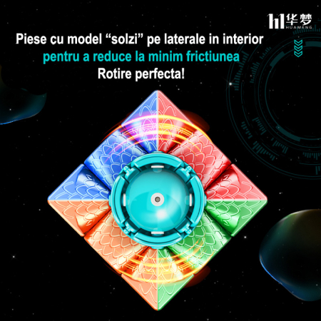 Cub Rubik profesional MoYu HuaMeng YS3M 3x3 Magnetic Speed Cube 2025 [22]