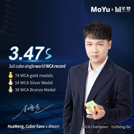 Cub Rubik profesional MoYu HuaMeng YS3M 3x3 Magnetic Speed Cube 2025 [11]