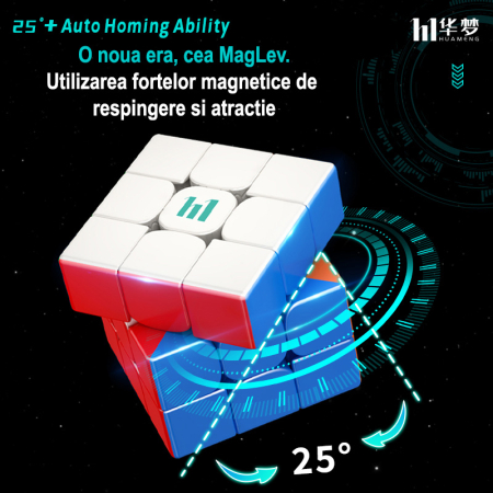 Cub Rubik profesional MoYu HuaMeng YS3M 3x3 Magnetic Speed Cube 2025 [26]
