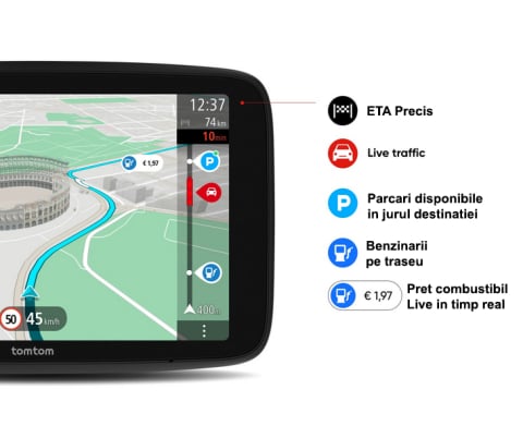 Sistem de navigatie GPS TomTom Go Superior 7 inch, Model 2025, Harta completa a lumii, Autoturism, Microbuz, Actualizari prin Wi-Fi gratuite pe viata, Comenzi Vocale, Live Traffic, Camere radar, Visua [17]