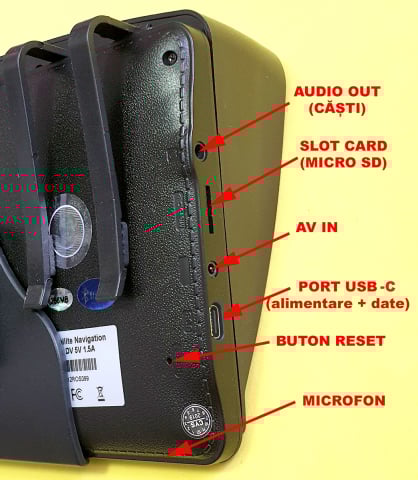 GPS Auto GPyeS JOY 7+ 7 inch cu Harti Europa 2025 Truck si Bluetooth [3]