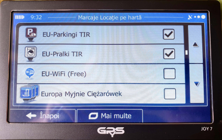 GPS profesional GPyeS JOY 7 7 inch pentru camioane și autoturisme, hărți Europa 2025 [33]