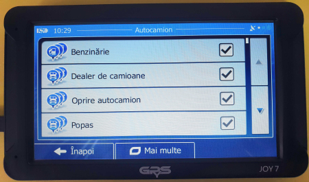 GPS profesional GPyeS JOY 7 7 inch pentru camioane și autoturisme, hărți Europa 2025 [38]