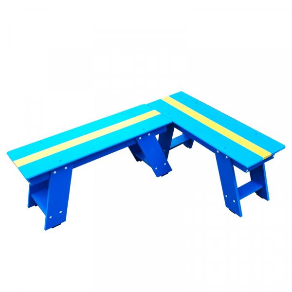 Bancuță din pvc albastru cu galben [2]