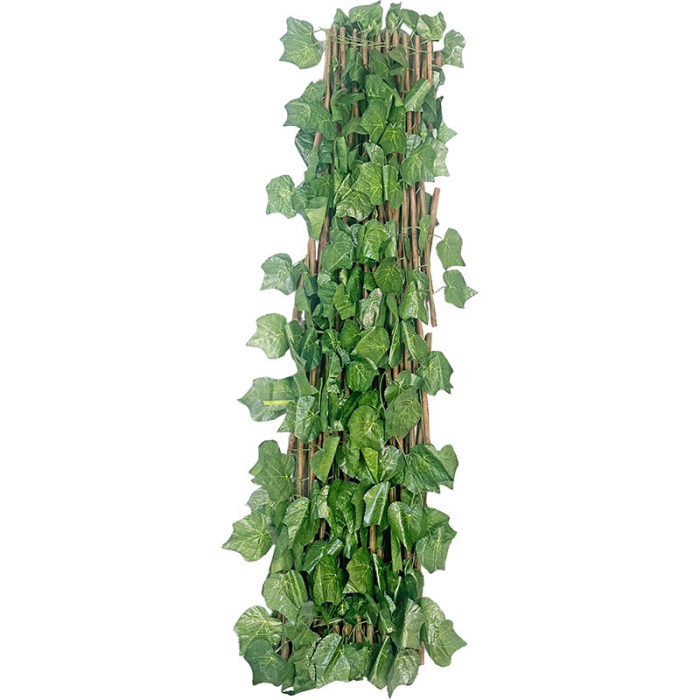 Gard decorativ artificial extensibil, lemn cu frunze vita vie 1.0x1.8 metri [2]