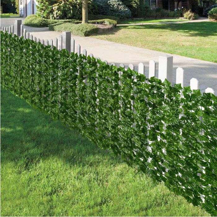 Gard decorativ artificial frunze artar inchis 1.0x3.0 metri [2]