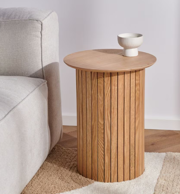 Masuta de cafea rotunda,bej,40x40x51 cm [2]