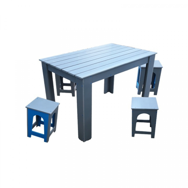 Masă cu scaune pentru gradină PVC [2]