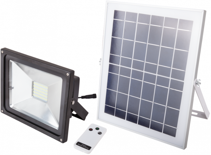 Proiector LED cu incarcare solara si telecomanda,putere proiector 9 W,putere panou solar 18 W, [1]