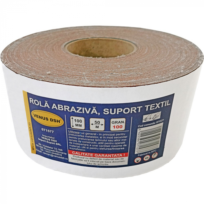 Rola abraziva, suport textil, 60 (100 mm x 50 m) [1]