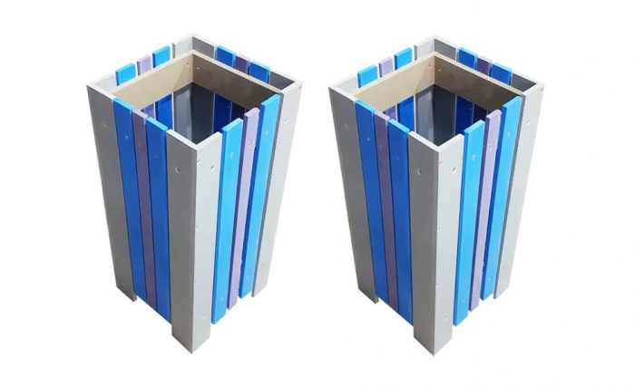 Set 2 bucati cos pentru gunoi pentru exterior capacitate 42 litrii [1]