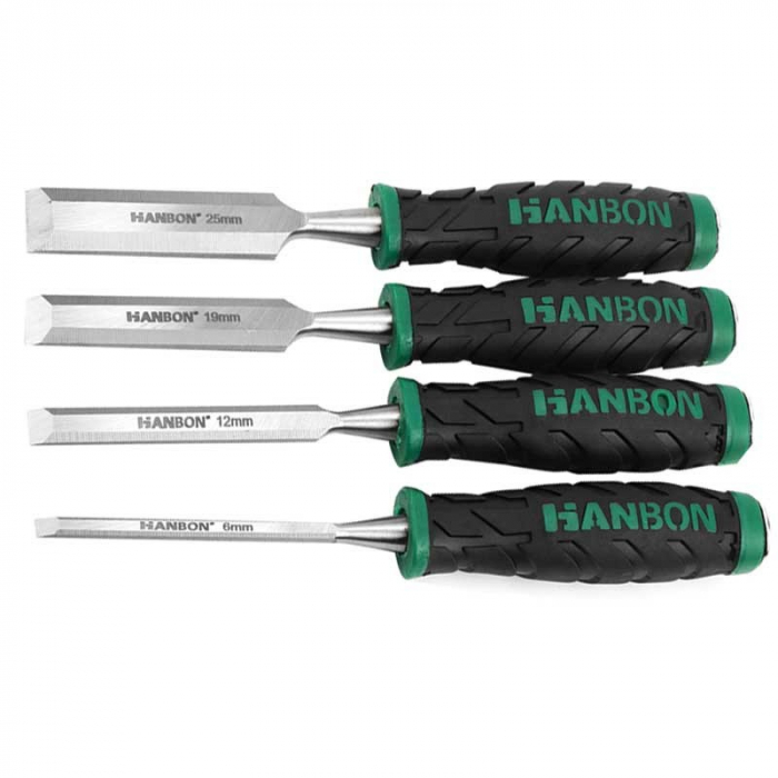 Set 4 x dalta CR-V pentru lemn, maner bicomponent [1]