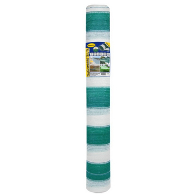 Plase umbrire - Plasa umbrire 2x10 m - verde + alb - 80 g/mp