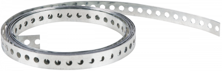 Articole de consum industrie - Banda perforata din otel zn,dimensiuni 12x0.9 mm,lungime 3 m,diametru gauri 5 mm