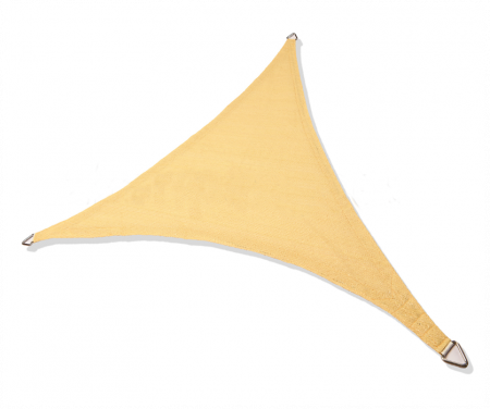 Plase umbrire - Copertina tip parasolar, forma triunghi, culoare gri, dimensiune 3.6x3.6x3.6 m