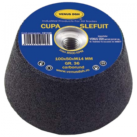 Articole de consum industrie - Cupa pentru slefuit,100x50xM14,gr. 36