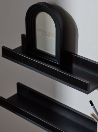 Mobilier PVC - Etajera,negra,stil mansarda