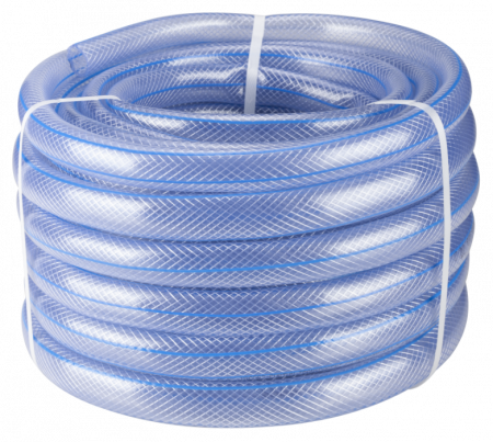 Unelte pentru grădină - Furtun transparent cu insertie ETS A,diametru 1/2 inch, lungime 20 m