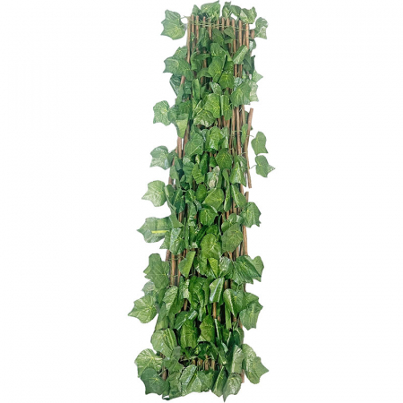 Gard decorativ artificial extensibil, lemn cu frunze vita vie 1.0x1.8 metri [1]