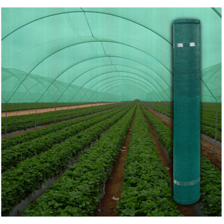 Plase umbrire - Plasa de umbrire 6 m x 5 m lungime, greutate 35 g/mp, culoare verde, margini intarite, protectie UV