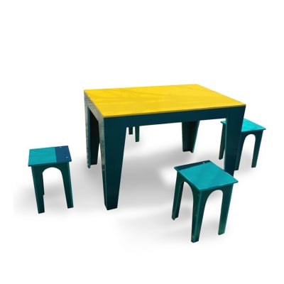 Mobilier PVC pentru grădină - Masă cu scaune pentru gradină