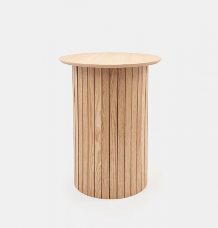 Mobilier PVC - Masuta de cafea rotunda,bej,40x40x51 cm