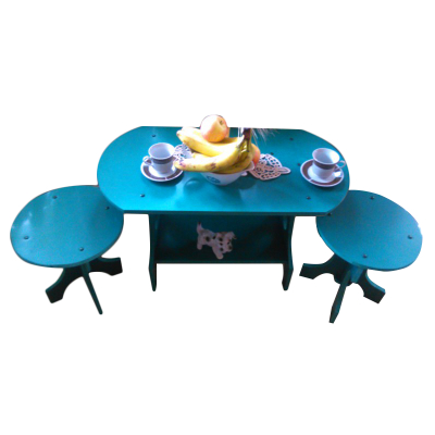 Mobilier PVC - Masă cu două scaune