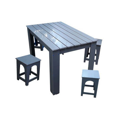 Masă cu scaune pentru gradină PVC [0]