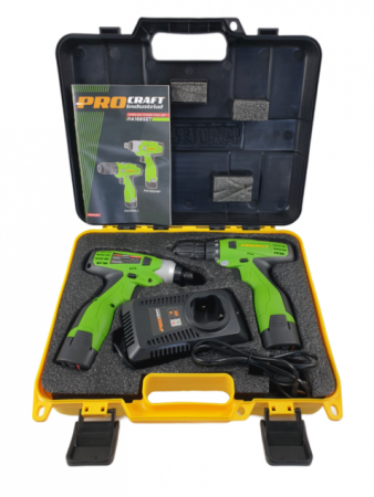 Set Autofiletanta + Pistol cheie impact cu acumulator Procraft Industrial PA168SET, 16.8V, 2Ah, mandrina 2-13mm [3]