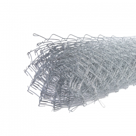 Plasa subtire si ochiuri medii - Plasa impletita zincata, grosime 1.6 mm, h 150 cm, L 1000 cm, gri