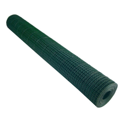 Plasă sârmă plastifiată - Plasa sarma zn sudata plastifiata 1x10 m - 19x19 x1.4 mm