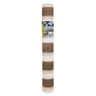 Plase umbrire - Plasa umbrire 1.7x10 m - maro + alb - 80 g/mp