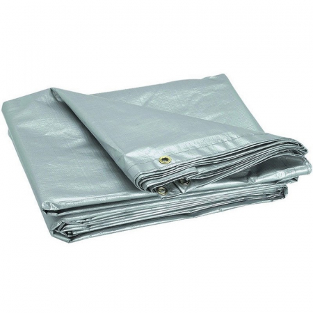 Prelata cu inele - Prelata cu inele 2 x 3 m - 150 g/mp - argintiu