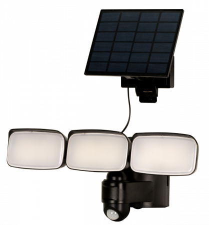 Surse de iluminat - Proiector solar reglabil,putere 2.7 W,numar lampi 3