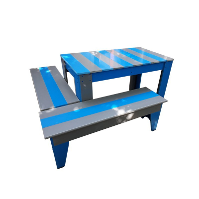 Mobilier PVC - Set măsuță cu canapele pentru grădina colecția Rustic