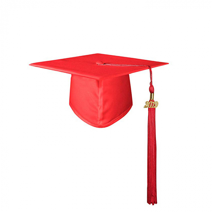 Red-Matte-Preschool-Children-Graduation-Gown-And [2]