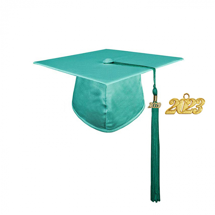 Emerald Green Bachelors Gown, Cap & Tassel [2]