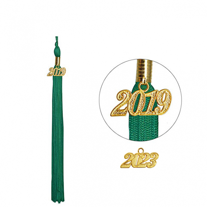Emerald Green Bachelors Gown, Cap & Tassel [3]
