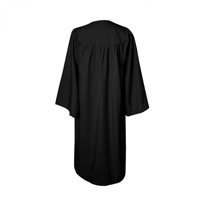 Matte Deluxe Black Bachelors Gown, Cap, & Tassel [5]
