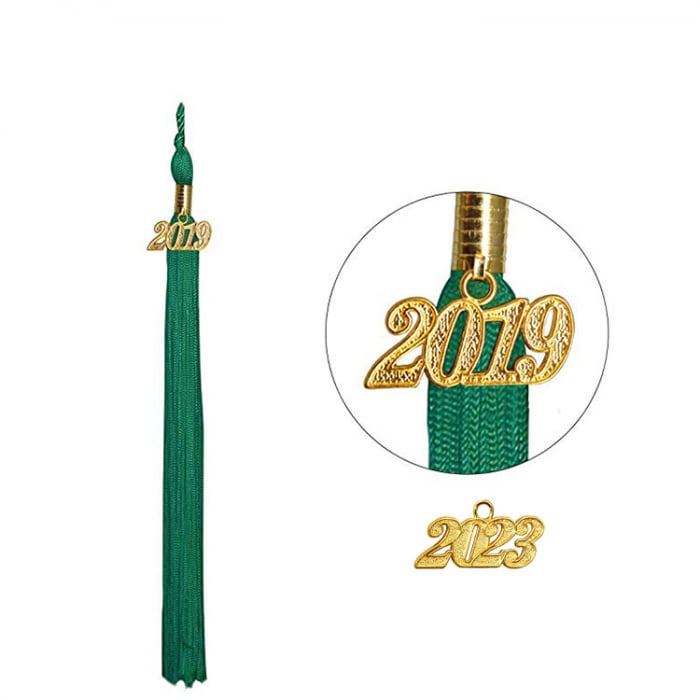 Matte Emerald Green Bachelors Gown, Cap, & Tassel [2]