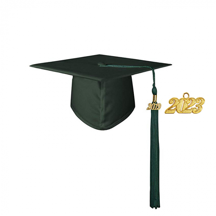 Matte Hunter Bachelors Gown, Cap, & Tassel [2]