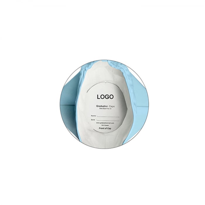 Matte Light Blue Bachelors Cap [3]